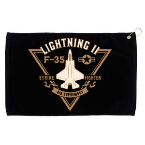 F35 Lightning Ii Jet Fighter Military Aircraft Design Grommeted Golf Towel