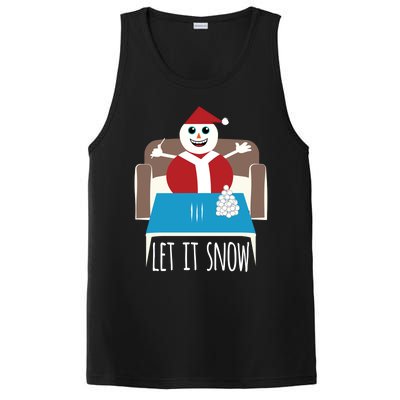 Funny Let It Snow Snow Removed Ban Drug Reference Xmas Gift PosiCharge Competitor Tank