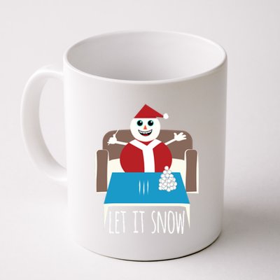 Funny Let It Snow Snow Removed Ban Drug Reference Xmas Gift Coffee Mug