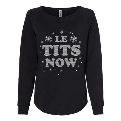 Funny Let It Snow Gift For Christmas Womens California Wash Sweatshirt