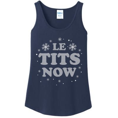 Funny Let It Snow Gift For Christmas Ladies Essential Tank