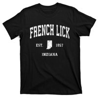 French Lick Indiana In Vintage Athletic Sports T-Shirt