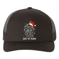 Funny Let It Flow Anatomy Heart Cardiac Nurse Santa Hat Xmas Yupoong Adult 5-Panel Trucker Hat