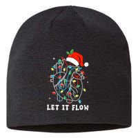 Funny Let It Flow Anatomy Heart Cardiac Nurse Santa Hat Xmas Sustainable Beanie