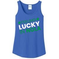 Feeling Lucky In Nola Funny St Patricks Day Ladies Essential Tank