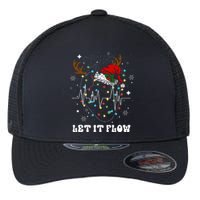 Funny Let It Flow Anatomy Heart Cardiac Nurse Santa Hat Xmas Flexfit Unipanel Trucker Cap