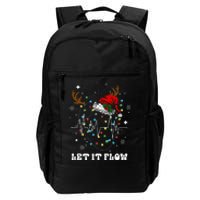 Funny Let It Flow Anatomy Heart Cardiac Nurse Santa Hat Xmas Daily Commute Backpack