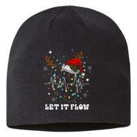 Funny Let It Flow Anatomy Heart Cardiac Nurse Santa Hat Xmas Sustainable Beanie