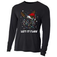 Funny Let It Flow Anatomy Heart Cardiac Nurse Santa Hat Xmas Cooling Performance Long Sleeve Crew