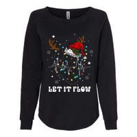 Funny Let It Flow Anatomy Heart Cardiac Nurse Santa Hat Xmas Womens California Wash Sweatshirt