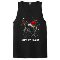 Funny Let It Flow Anatomy Heart Cardiac Nurse Santa Hat Xmas PosiCharge Competitor Tank