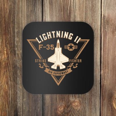 F35 Lightning Ii Jet Fighter Military Aircraft Design Coaster