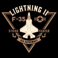 F35 Lightning Ii Jet Fighter Military Aircraft Design 16 in Basic Backpack