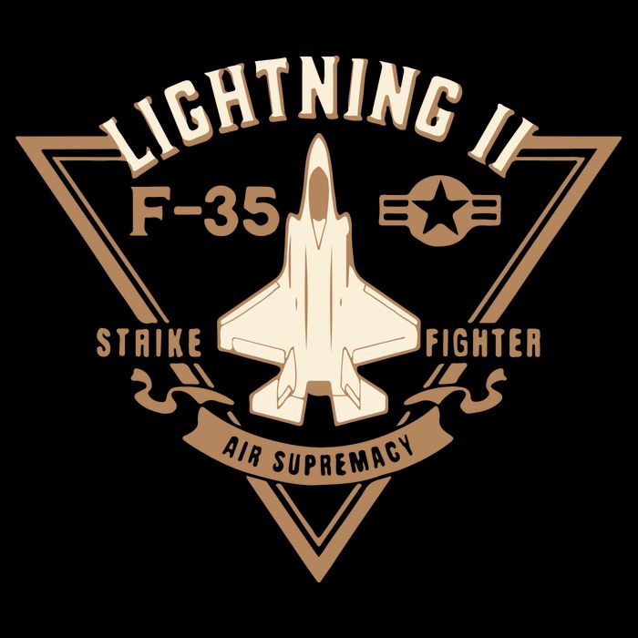 F35 Lightning Ii Jet Fighter Military Aircraft Design 16 in Basic Backpack