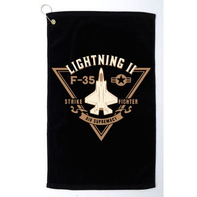F35 Lightning Ii Jet Fighter Military Aircraft Design Golf Towel