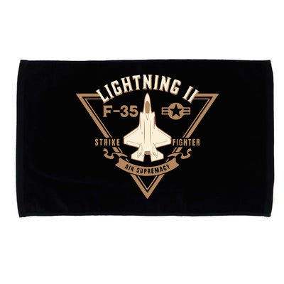 F35 Lightning Ii Jet Fighter Military Aircraft Design Microfiber Hand Towel