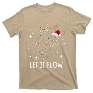 Funny Let It Flow Anatomy Heart Cardiac Nurse Santa Hat Xmas T-Shirt