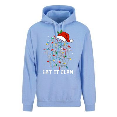 Funny Let It Flow Anatomy Heart Cardiac Nurse Santa Hat Xmas Unisex Surf Hoodie