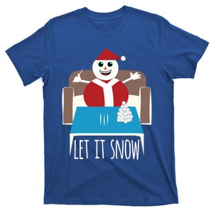 Funny Let It Snow Snow Removed Ban Drug Reference Xmas Gift T-Shirt