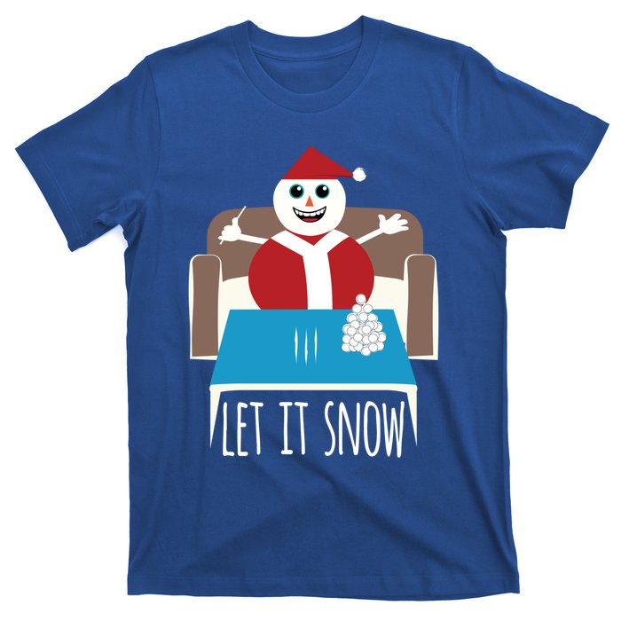 Funny Let It Snow Snow Removed Ban Drug Reference Xmas Gift T-Shirt