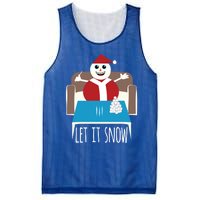 Funny Let It Snow Snow Removed Ban Drug Reference Xmas Gift Mesh Reversible Basketball Jersey Tank