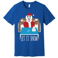 Funny Let It Snow Snow Removed Ban Drug Reference Xmas Gift Premium T-Shirt