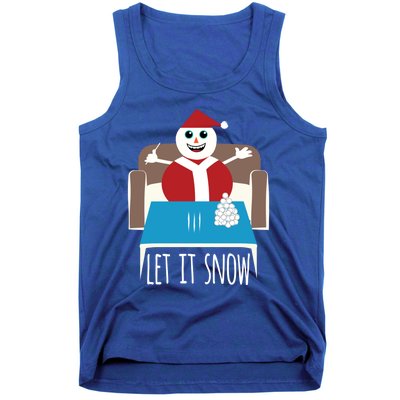 Funny Let It Snow Snow Removed Ban Drug Reference Xmas Gift Tank Top