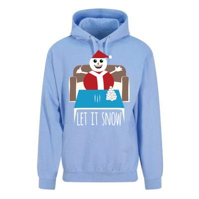 Funny Let It Snow Snow Removed Ban Drug Reference Xmas Gift Unisex Surf Hoodie