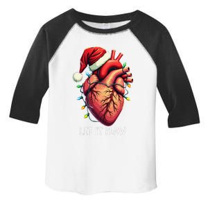 Funny Let It Flow Anatomy Heart Cardiac Nurse Santa Hat Xmas Toddler Fine Jersey T-Shirt