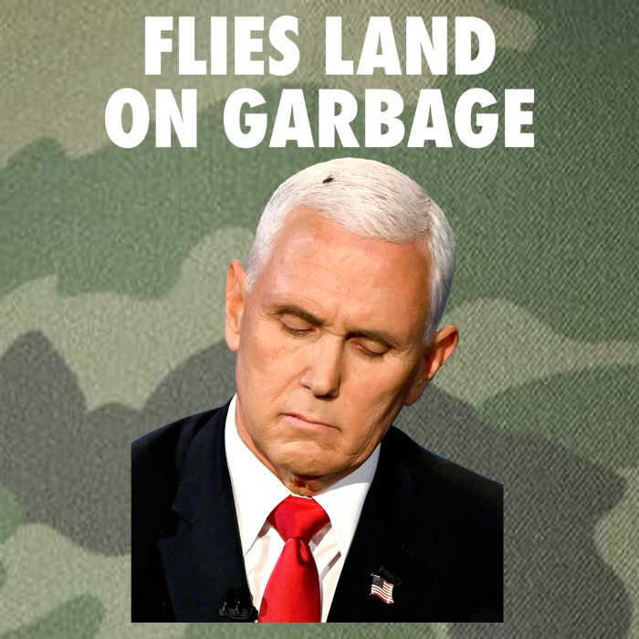 Flies Land On Garbage Mike Pence Debate Fly Legacy Tie Dye Trucker Hat