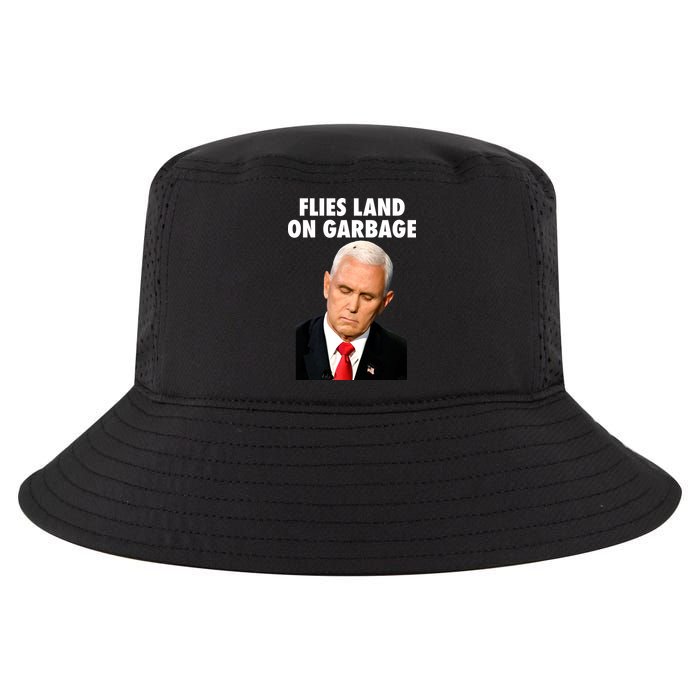 Flies Land On Garbage Mike Pence Debate Fly Cool Comfort Performance Bucket Hat