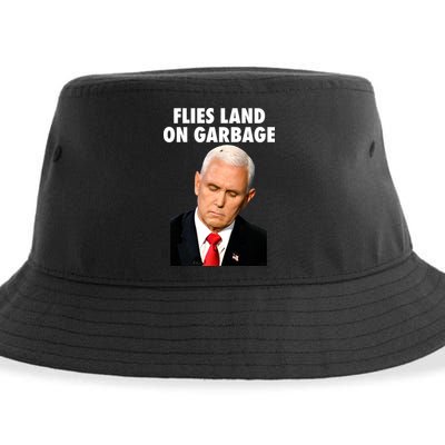 Flies Land On Garbage Mike Pence Debate Fly Sustainable Bucket Hat