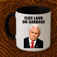 Flies Land On Garbage Mike Pence Debate Fly Mug