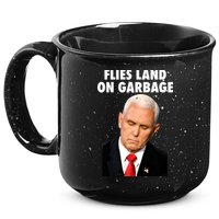 Flies Land On Garbage Mike Pence Debate Fly 15oz Campfire Ceramic Mug