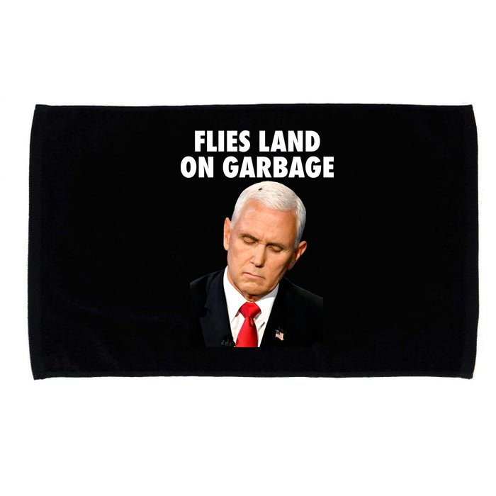 Flies Land On Garbage Mike Pence Debate Fly Microfiber Hand Towel