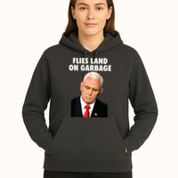 Flies Land On Garbage Mike Pence Debate Fly Hoodie
