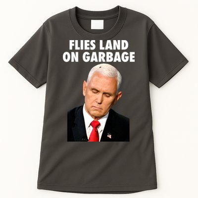 Flies Land On Garbage Mike Pence Debate Fly Tall T-Shirt