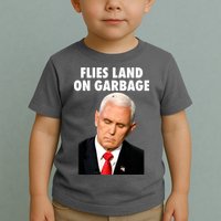 Flies Land On Garbage Mike Pence Debate Fly Toddler T-Shirt