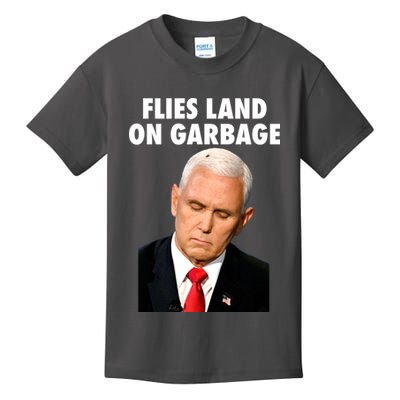 Flies Land On Garbage Mike Pence Debate Fly Kids T-Shirt