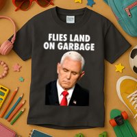 Flies Land On Garbage Mike Pence Debate Fly Kids T-Shirt
