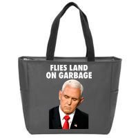 Flies Land On Garbage Mike Pence Debate Fly Zip Tote Bag