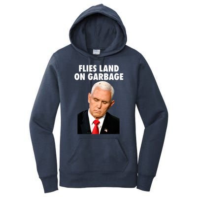 Flies Land On Garbage Mike Pence Debate Fly Women's Pullover Hoodie