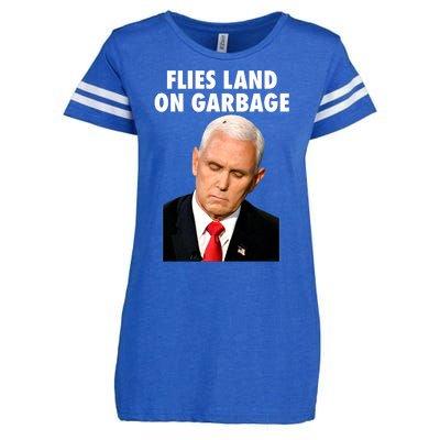 Flies Land On Garbage Mike Pence Debate Fly Enza Ladies Jersey Football T-Shirt