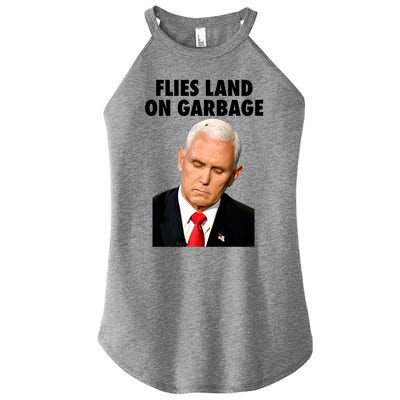 Flies Land On Garbage Mike Pence Debate Fly Women's Perfect Tri Rocker Tank