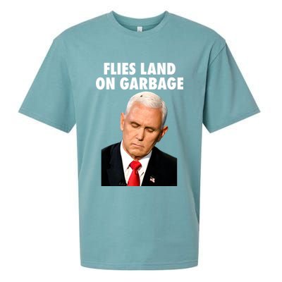 Flies Land On Garbage Mike Pence Debate Fly Sueded Cloud Jersey T-Shirt