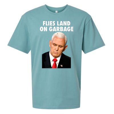 Flies Land On Garbage Mike Pence Debate Fly Sueded Cloud Jersey T-Shirt