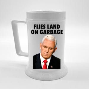 Flies Land On Garbage Mike Pence Debate Fly Beer Stein