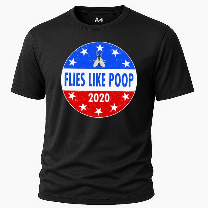 Flies Like Poop Emblem Mike Pence Fly Cooling Performance Crew T-Shirt