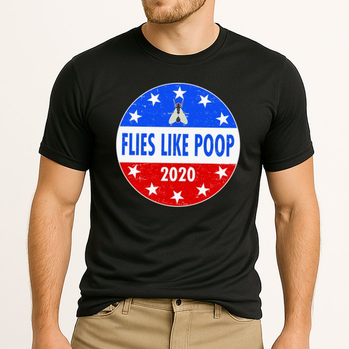 Flies Like Poop Emblem Mike Pence Fly Cooling Performance Crew T-Shirt