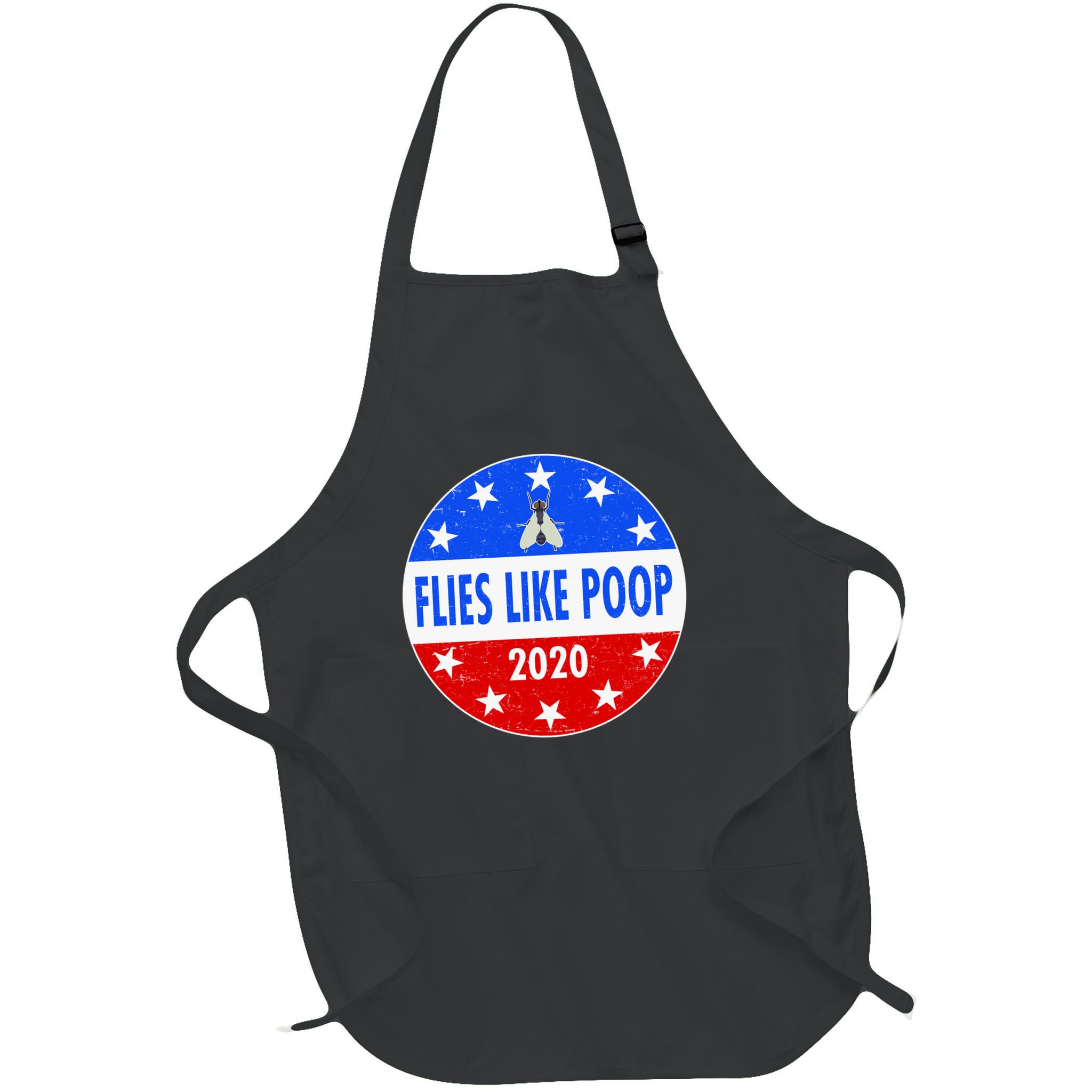 Flies Like Poop Emblem Mike Pence Fly Apron